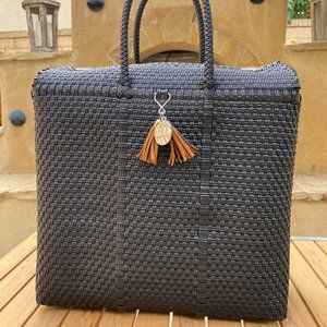 Peli Closed Top Satchel Handbag Handmade Artisan